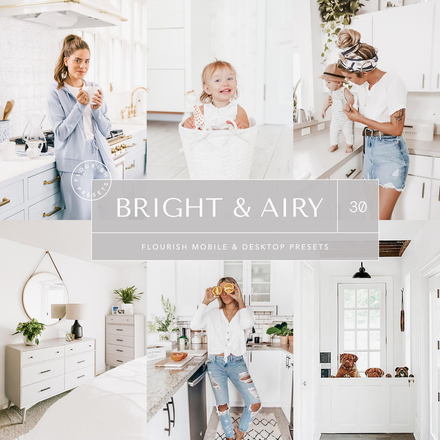 Bright & Airy - Lightroom Presets from Flourish Presets: Lightroom Presets & LUTs - Just $9! Shop now at Flourish Presets.