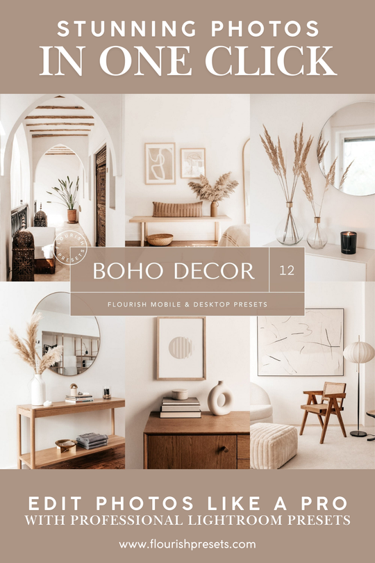 Best Boho Decor Lightroom Presets for Instagram