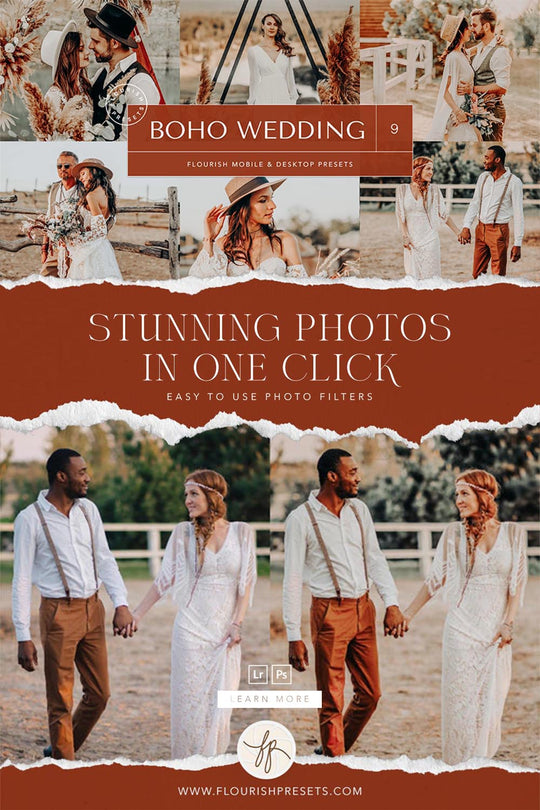 3 Best Boho Wedding Lightroom Presets for 2024