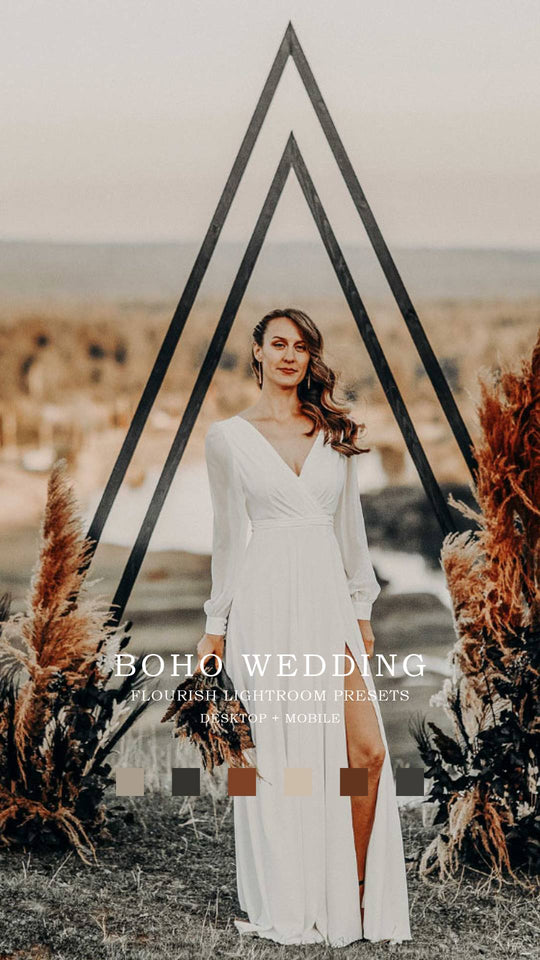 Affordable Boho Wedding Lightroom Presets for 2024