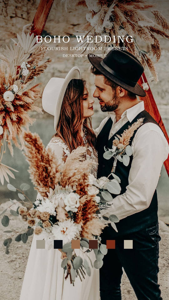 Essential Boho Wedding Lightroom Presets 2024