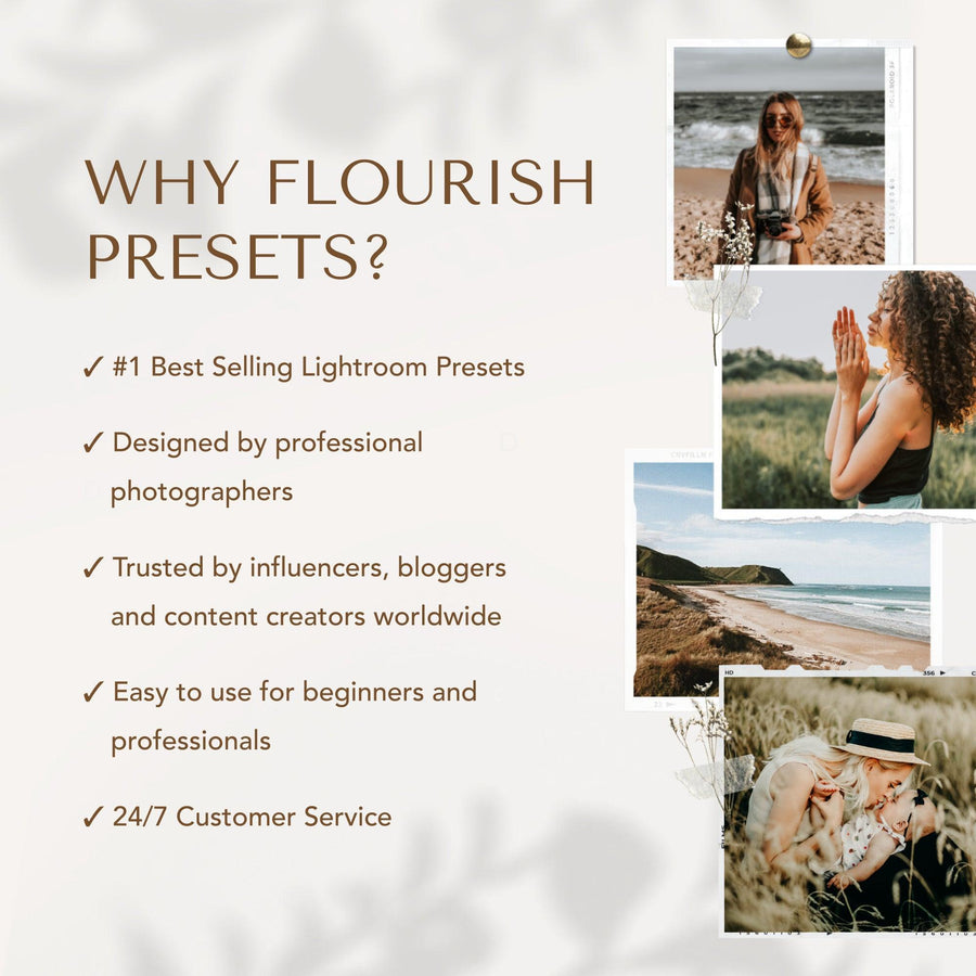 2023 Influencer Starter Pack - Lightroom Presets Bundles from Flourish Presets: Lightroom Presets & LUTs - Just $47! Shop now at Flourish Presets.