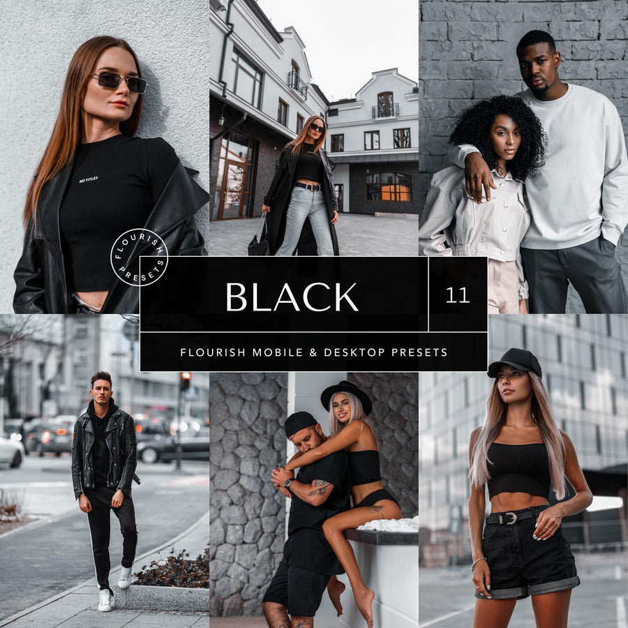 Black - Lightroom Presets from Flourish Presets: Lightroom Presets & LUTs - Just $9! Shop now at Flourish Presets.