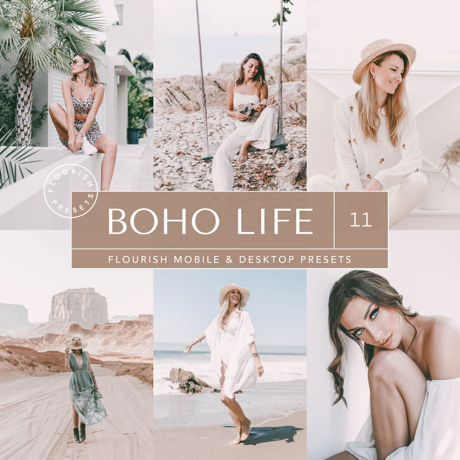 Boho Life - Lightroom Presets from Flourish Presets: Lightroom Presets & LUTs - Just $9! Shop now at Flourish Presets.