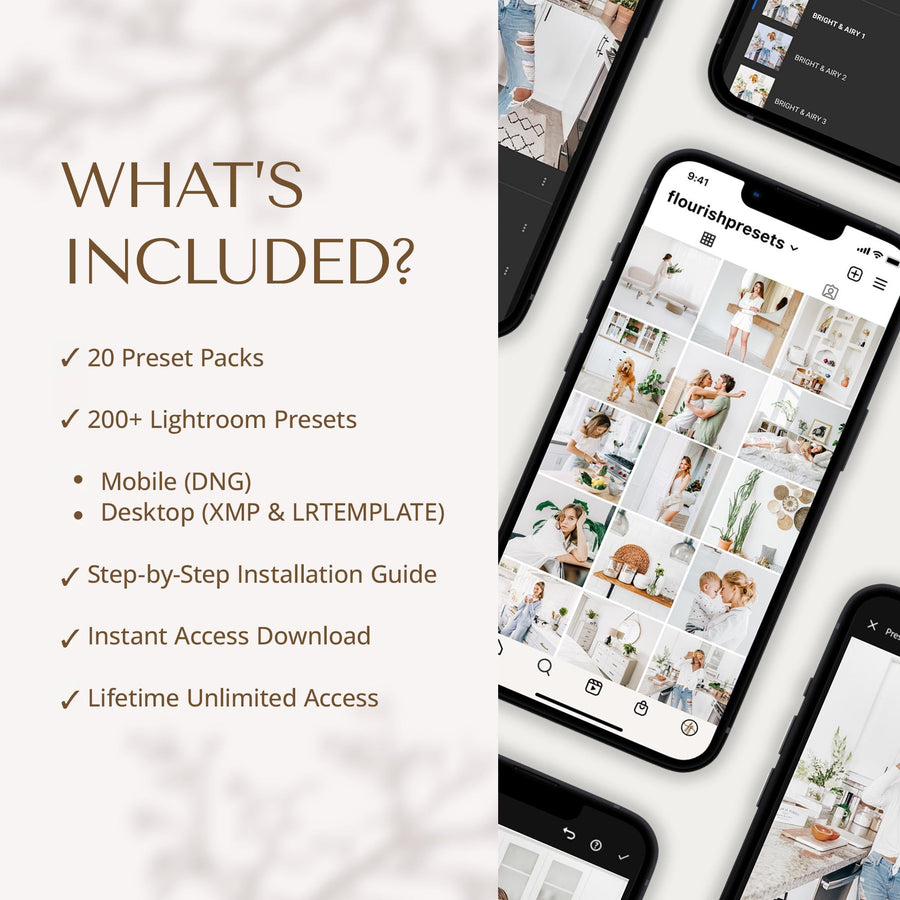 Bright & Airy Presets Bundle - Lightroom Presets Bundles from Flourish Presets: Lightroom Presets & LUTs - Just $47! Shop now at Flourish Presets.