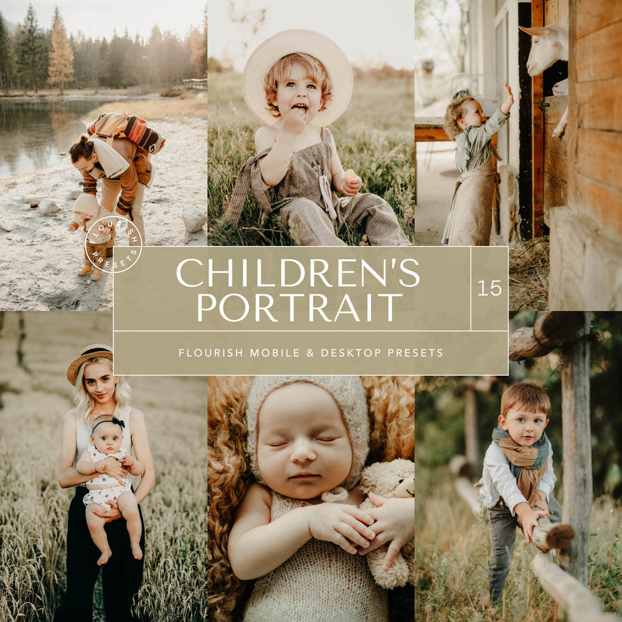 Children's Portrait - Lightroom Presets from Flourish Presets: Lightroom Presets & LUTs - Just $9! Shop now at Flourish Presets.