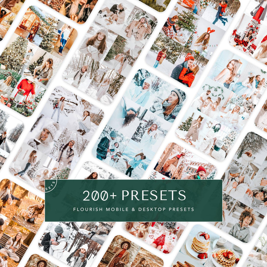 Christmas Lightroom Presets Bundle - Lightroom Presets Bundles from Flourish Presets: Lightroom Presets & LUTs - Just $37! Shop now at Flourish Presets.