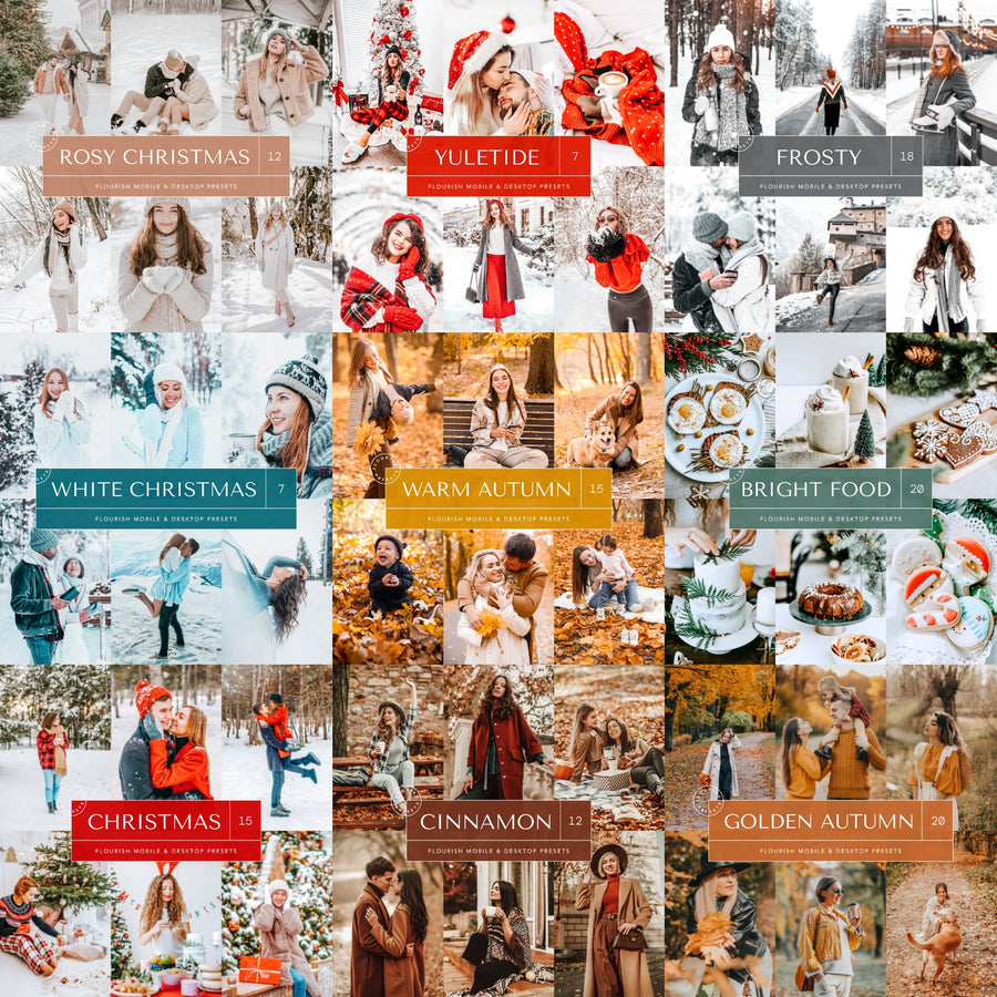 Christmas Presets Bundle - Lightroom Presets Bundles from Flourish Presets: Lightroom Presets & LUTs - Just $37! Shop now at Flourish Presets.