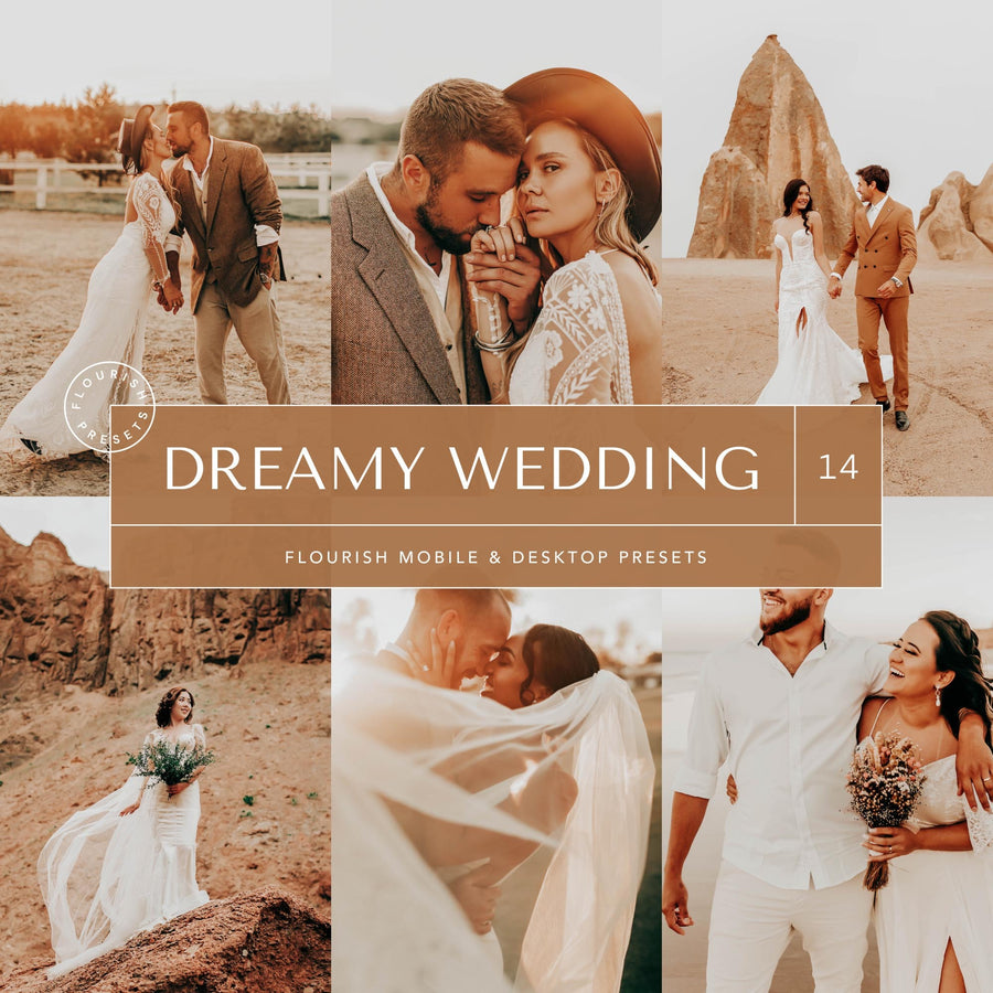 Dreamy Wedding - Lightroom Presets from Flourish Presets: Lightroom Presets & LUTs - Just $9! Shop now at Flourish Presets.