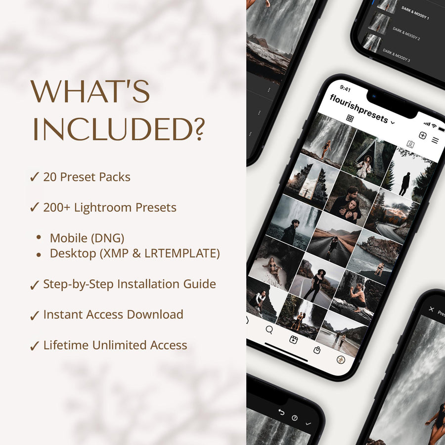 Dark & Moody Presets Bundle - Lightroom Presets Bundles from Flourish Presets: Lightroom Presets & LUTs - Just $47! Shop now at Flourish Presets.