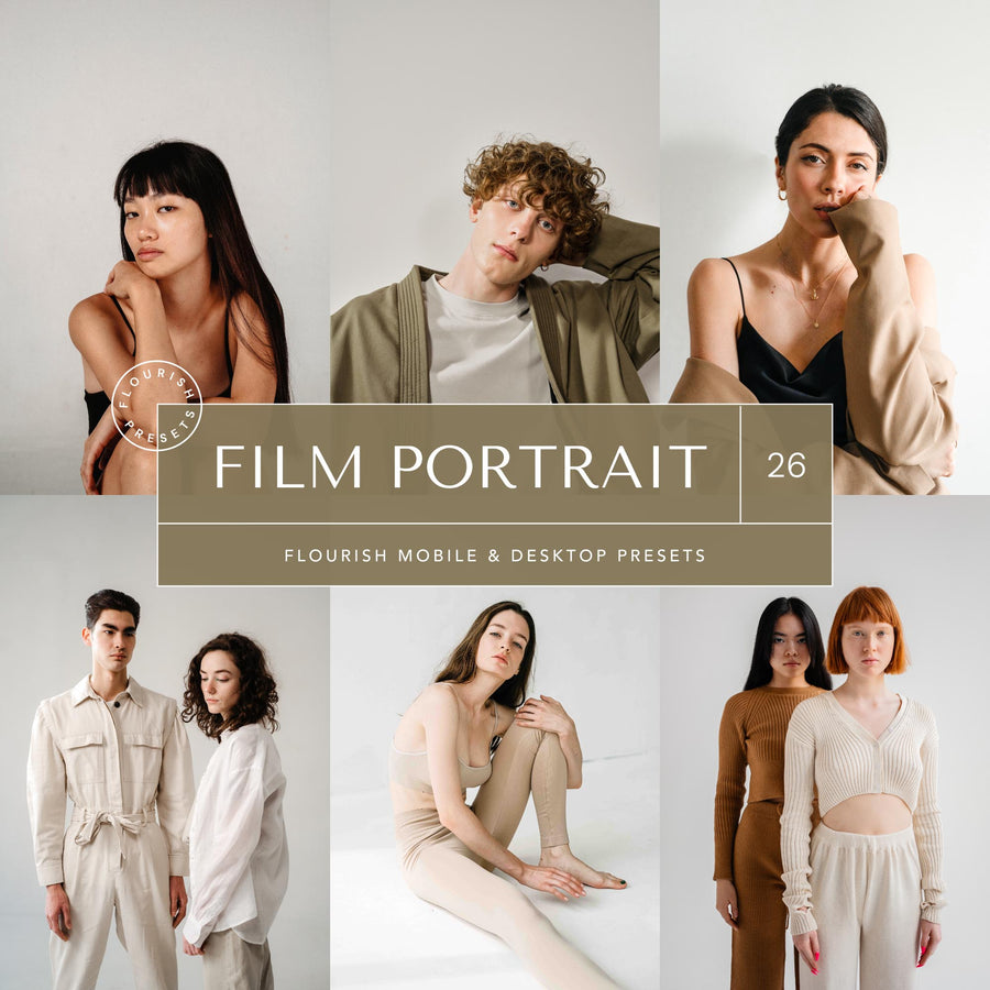 Film Portrait - Lightroom Presets from Flourish Presets: Lightroom Presets & LUTs - Just $9! Shop now at Flourish Presets.