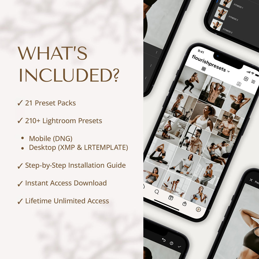 Fitness Presets Bundle - Lightroom Presets Bundles from Flourish Presets: Lightroom Presets & LUTs - Just $37! Shop now at Flourish Presets.