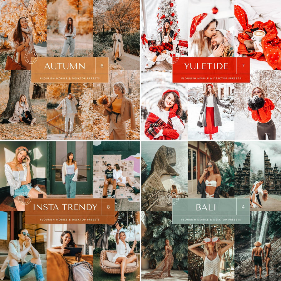 Shop Four Seasons Lightroom Presets Bundle And Other Filter Presets Bundles From Flourish Presets: Lightroom Presets & LUTs. Just $47 With Instant Download.