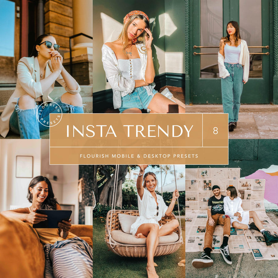 Insta Trendy - Lightroom Presets from Flourish Presets: Lightroom Presets & LUTs - Just $9! Shop now at Flourish Presets.