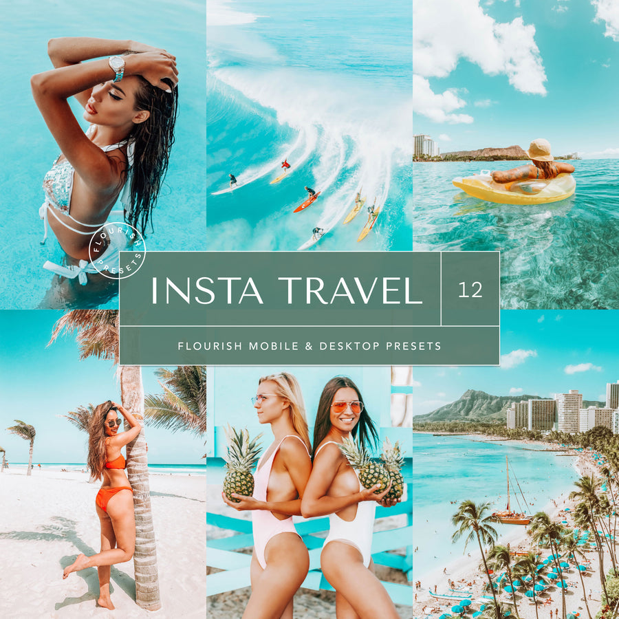 Insta Travel - Lightroom Presets from Flourish Presets: Lightroom Presets & LUTs - Just $9! Shop now at Flourish Presets.