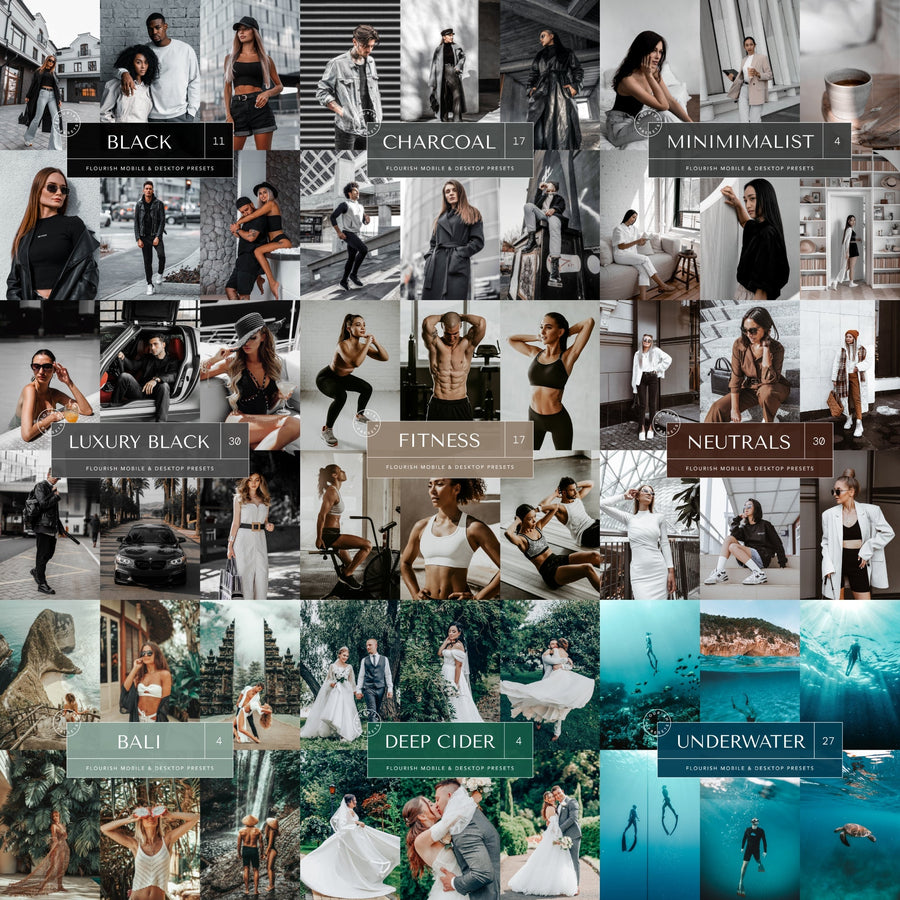 2024 Influencer Presets Bundle + Free Gift: Best-Sellers Presets Bundle -  from Flourish Presets - Just $47! Shop now at Flourish Presets.