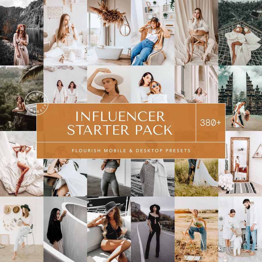 Influencer Starter Pack - Lightroom Presets Bundles from Flourish Presets: Lightroom Presets & LUTs - Just $47! Shop now at Flourish Presets.