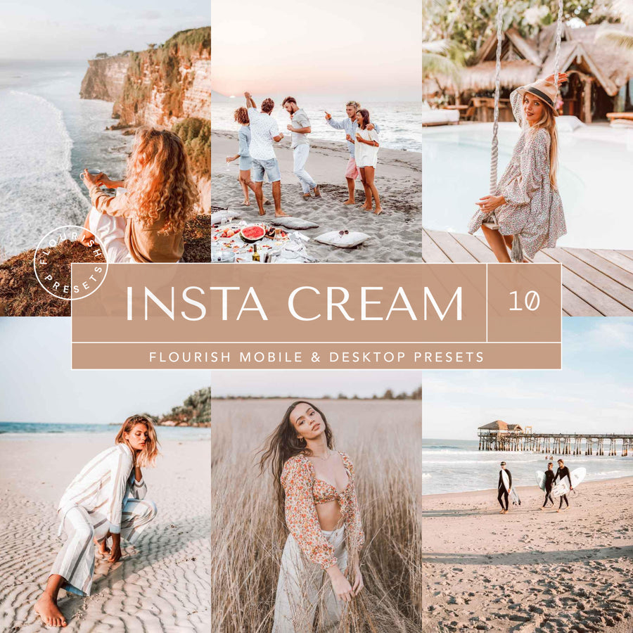 Insta Cream - Lightroom Presets from Flourish Presets: Lightroom Presets & LUTs - Just $9! Shop now at Flourish Presets.