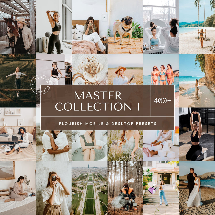 Master Collection Presets Bundle + Free Gift: Influencer Pro Kit+ (Ultimate Resource Library) -  from Flourish Presets - Just $67! Shop now at Flourish Presets.