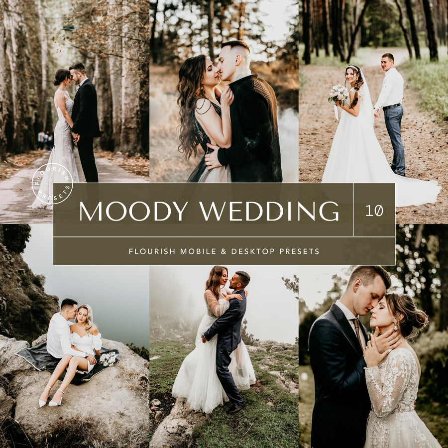 Moody Wedding - Lightroom Presets from Flourish Presets: Lightroom Presets & LUTs - Just $9! Shop now at Flourish Presets.