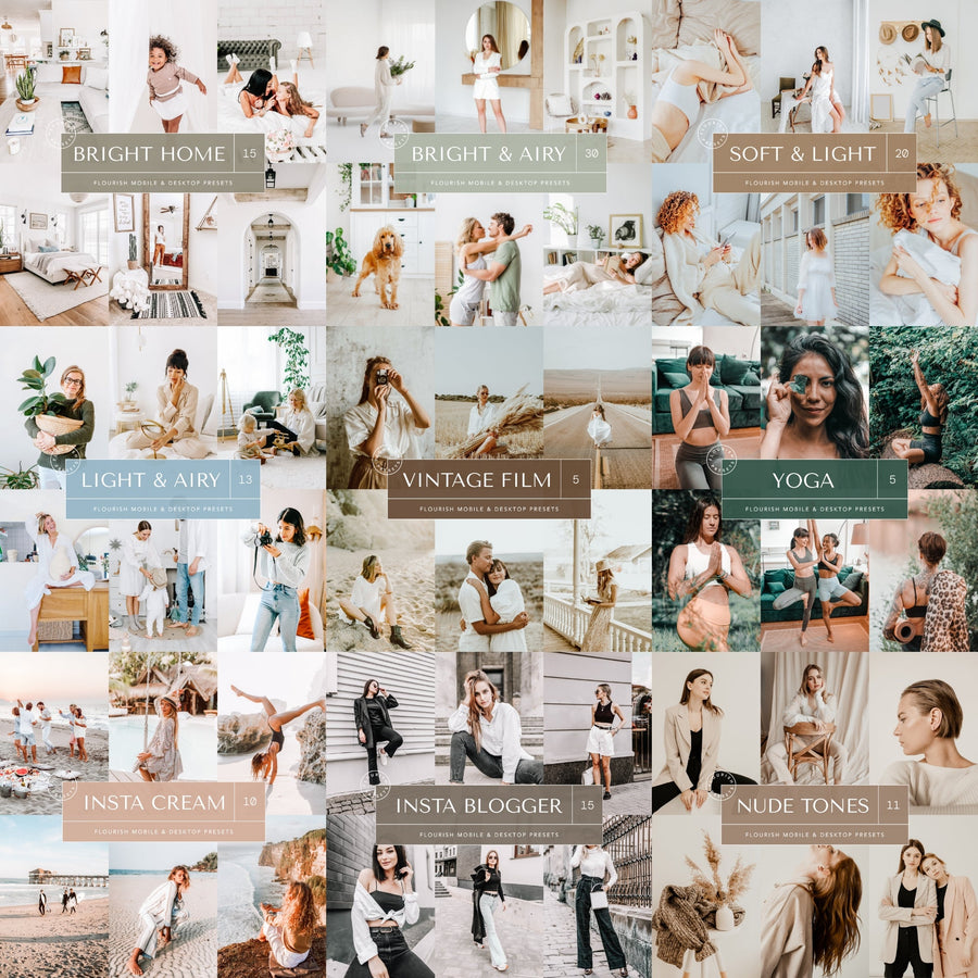 Master Collection Presets Bundle + Free Gift: Influencer Pro Kit+ (Ultimate Resource Library) -  from Flourish Presets - Just $67! Shop now at Flourish Presets.