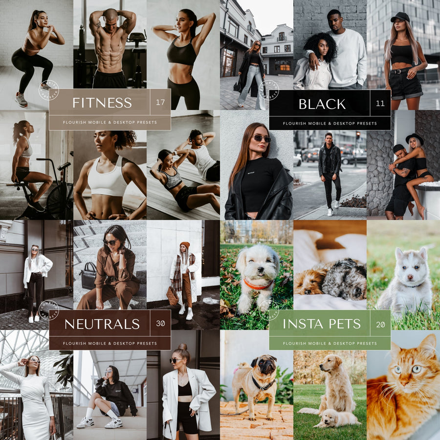 Master Collection Presets Bundle + Free Gift: 2024 Influencer Presets Bundle -  from Flourish Presets - Just $67! Shop now at Flourish Presets.