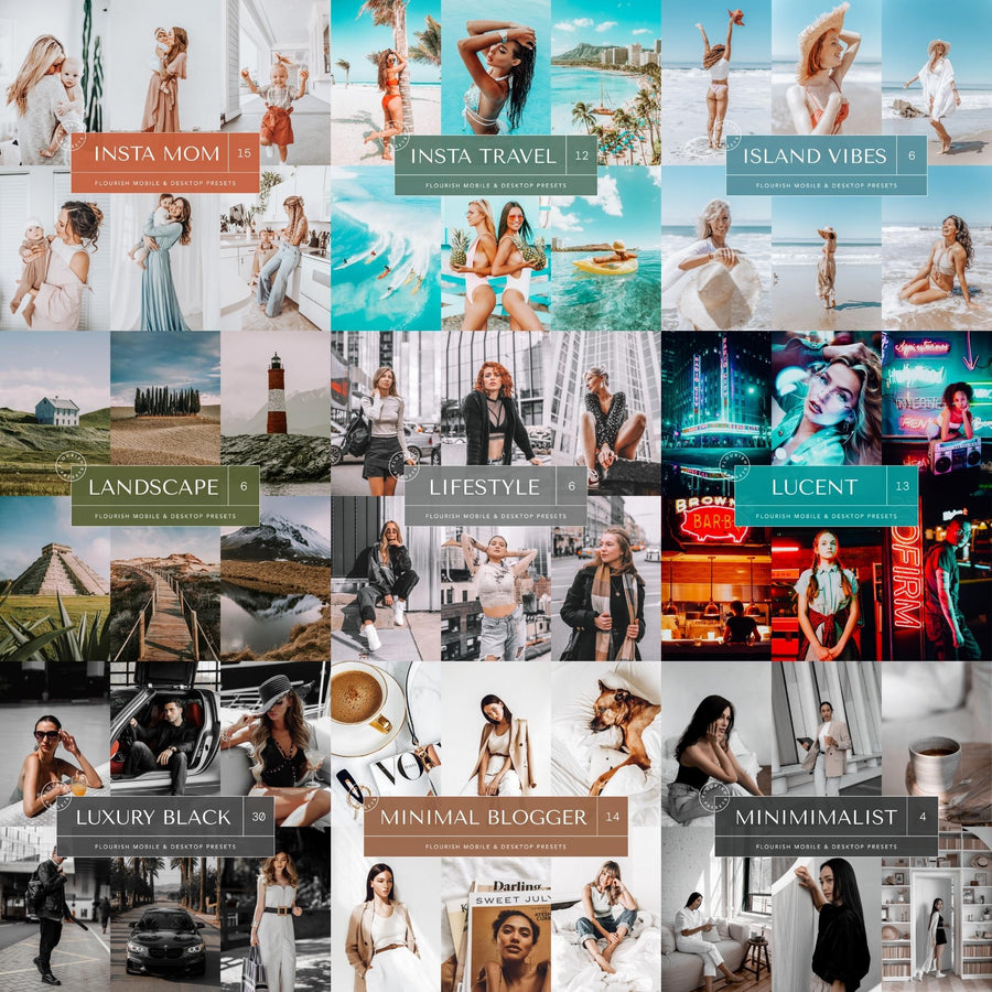 Master Collection V2 Presets Bundle + Free Gift: Best-Sellers Presets Bundle -  from Flourish Presets - Just $67! Shop now at Flourish Presets.