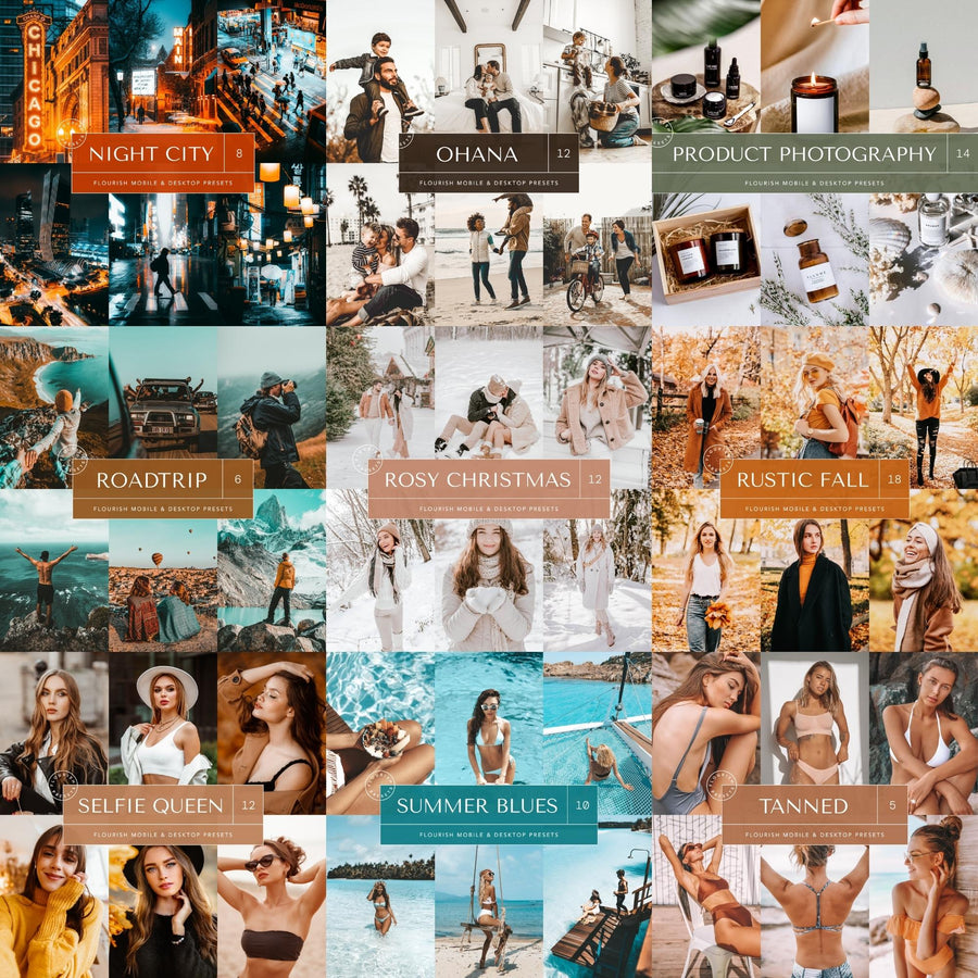 Master Collection V2 Presets Bundle + Free Gift: 2024 Influencer Presets Bundle -  from Flourish Presets - Just $67! Shop now at Flourish Presets.