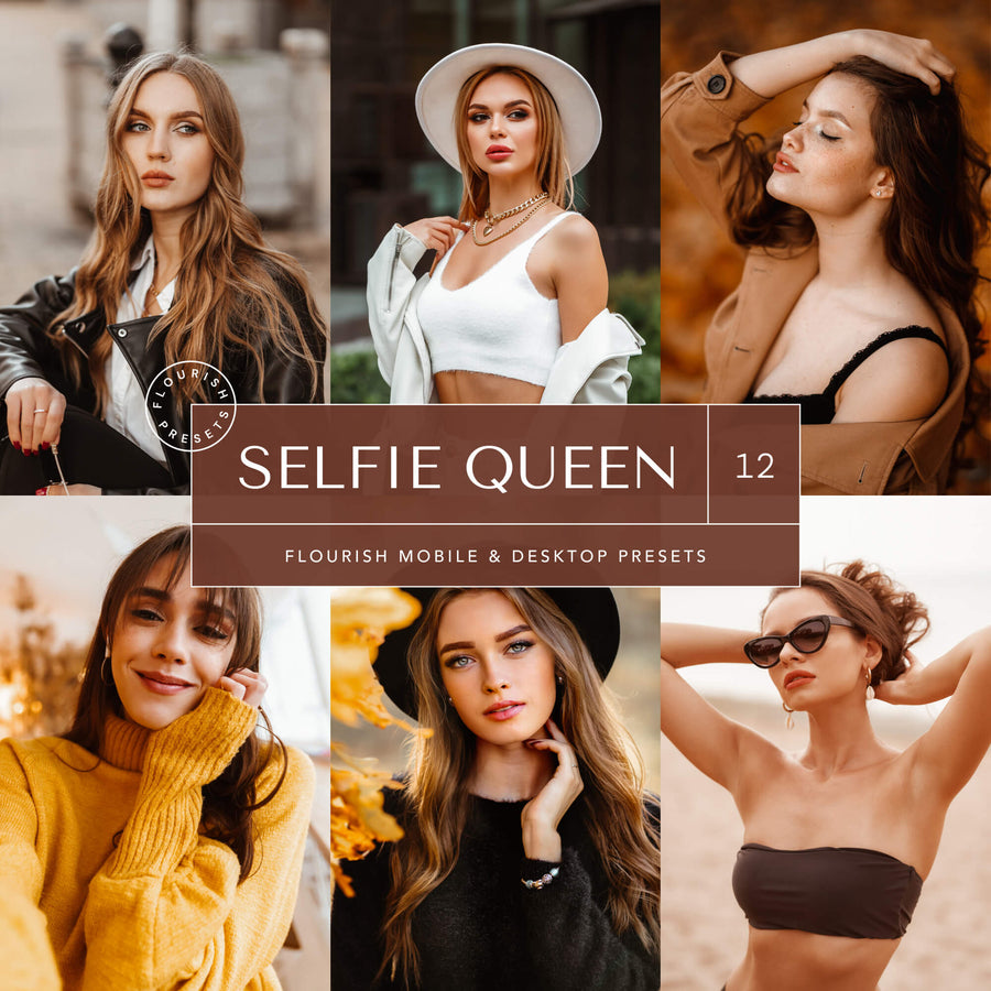 Selfie Queen - Lightroom Presets from Flourish Presets: Lightroom Presets & LUTs - Just $9! Shop now at Flourish Presets.