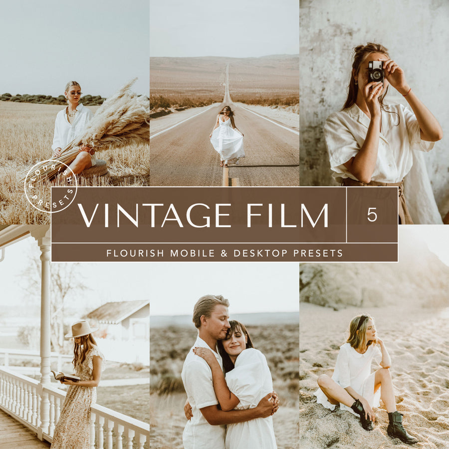 Vintage Film - Lightroom Presets from Flourish Presets: Lightroom Presets & LUTs - Just $9! Shop now at Flourish Presets.