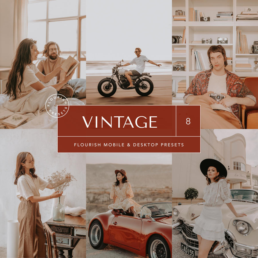 Vintage - Lightroom Presets from Flourish Presets: Lightroom Presets & LUTs - Just $9! Shop now at Flourish Presets.