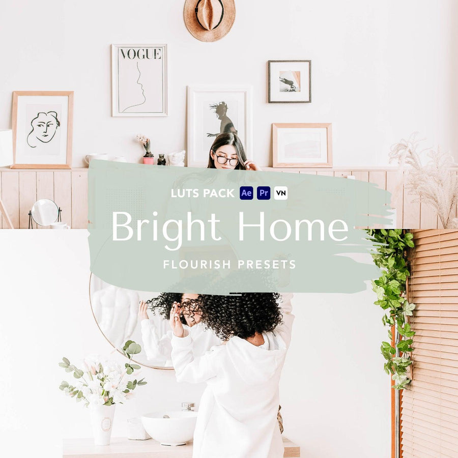 Bright Home LUTs - Video LUTs from Flourish Presets: Lightroom Presets & LUTs - Just $15! Shop now at Flourish Presets.