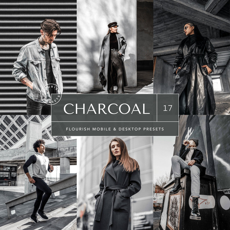 Charcoal - Lightroom Presets from Flourish Presets: Lightroom Presets & LUTs - Just $9! Shop now at Flourish Presets.